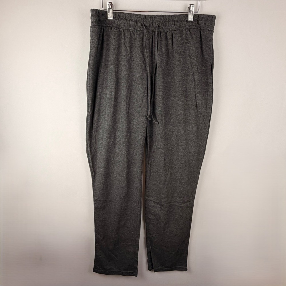 Blue Ice‎ Premium Charcoal Gray Joggers Large Soft Lounge Athleisure Y2K Relaxed